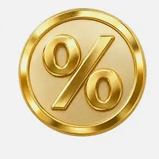 Gold percent coin — Wicked Plays