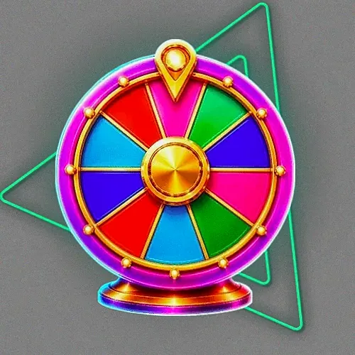 Colourful prize wheel