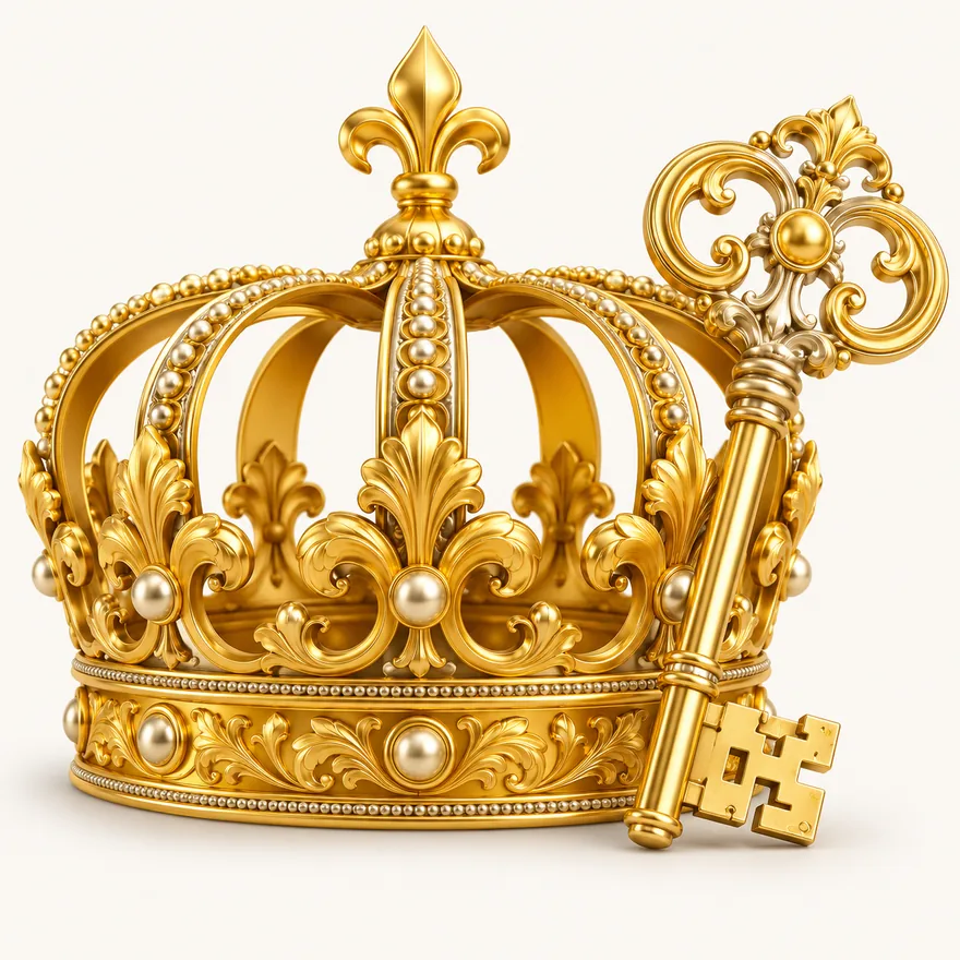 Royal crown and key — Wicked Plays