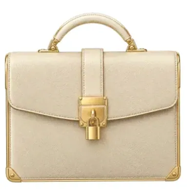 Locked leather briefcase — Wicked Plays