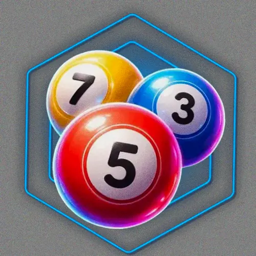 Numbered bingo balls