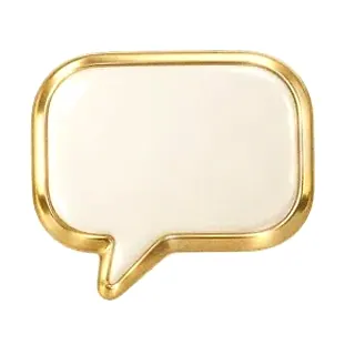 Gold speech bubble — Wicked Plays